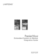 Lantronix PremierWave SE1000 PremierWave - Embedded SoM - Integration Guide