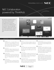 NEC X841UHD-2-PREM ThinkHub Corporate Brochure