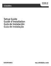 Oki C3600n C3600 Setup Guide (Eng, Fr, SP, BPort)