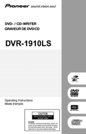 Pioneer DVR-1910LS Operating Instructions