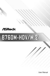ASRock B760M-HDV/M.2 User Manual
