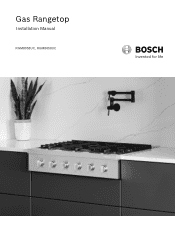 Bosch RGM8658UC Installation Instructions