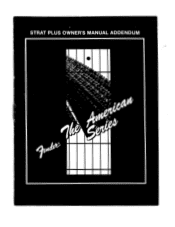 Fender Strat Plus Owners Manual