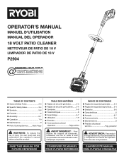 Ryobi P2904BTL Operation Manual