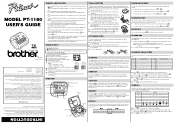 Brother International PT1180 Users Manual - English