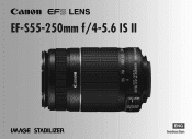 Canon EF-S 55-250mm f/4-5.6 IS II EF-S55-250mm f/4-5.6 IS II Instruction Manual