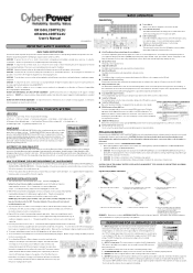 CyberPower OR1500LCDRTXL2U User Manual