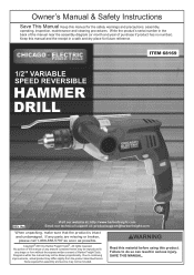 Harbor Freight Tools 67616 User Manual