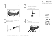 Lantronix E210 Series E214 and E218 Quick Start Guide