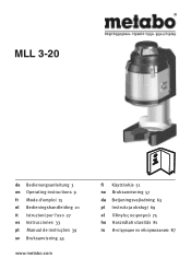 Metabo MLL 3-20 Operating Instructions