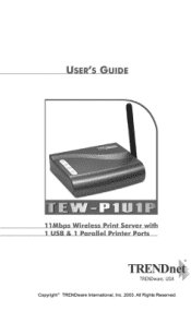 TRENDnet TEW-P1U1P Manual