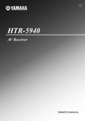Yamaha HTR-5940 Owners Manual