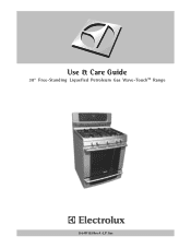 Electrolux EW3LGF65GB Use and Care Manual