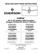 Emerson CF252 Owner Manual