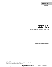 Fluke 2271A-N-G2M/A100K Product Manual