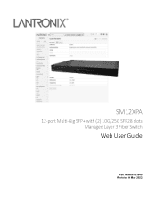 Lantronix SM12XPA SM12XPA Web User Guide Rev A