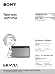 Sony XBR-65X800B Operating Instructions (Large File - 16.5 MB)