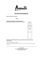 Avanti WDP75 Instruction Manual