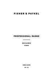 Fisher and Paykel RDV2-486GL-N_N User Guide