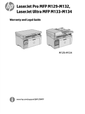 HP LaserJet Pro MFP M132 Warranty and Legal Guide