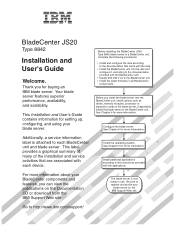IBM JS20 User Guide