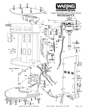 Waring WDM360TX Parts Diagram