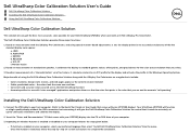 Dell UP2718Q UltraSharp Color Calibration Solution Users Guide