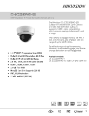 Hikvision DS-2CD2185FWD-IS Data Sheet
