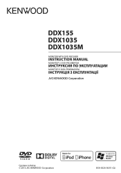 Kenwood DDX1035M Operation Manual 2