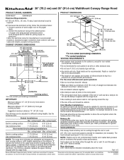 KitchenAid KXW4430YSS Dimension Guide
