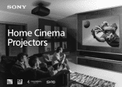 Sony VPL-VW5000 2016 Home Theater Projectors Brochure Large File - 10.3 MB