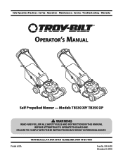 Troy-Bilt TB330 Operation Manual