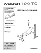 Weider 190 Tc Bench Spanish Manual