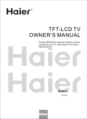 Haier HL32K Owners Manual