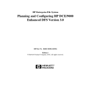 HP c3750 hp enterprise file system: planning and configuring hp DCE/9000 enhanced DFS version 3.0 (b6863-ie002)
