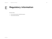 HP C8519A Use Guide - Appendix E: Regulatory Information