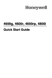 Honeywell 4800ISR051C-0F00E Quick Start Guide
