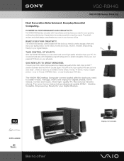 Sony VGC-RB44G Marketing Specifications
