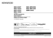 Kenwood KDC-X397 Instruction Manual