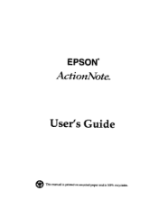 Epson ActionNote 4SLC/25 User Manual