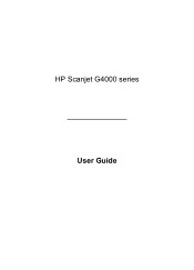 HP Scanjet G4000 User Guide