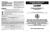 Lasko 5115 User Manual