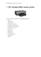 HP 6840 HP Deskjet 6800 Printer series - (Macintosh OS X) User's Guide