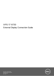 Dell XPS 17 9730 External Display Connection Guide