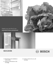 Bosch B21CL81SNS Instructions for Use