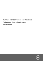 Dell Wyse 5020 VMware Horizon Client for Windows Embedded Operating System Release Notes