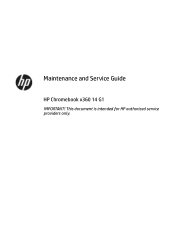 HP Chromebook x360 14 G1 Maintenance and Service Guide