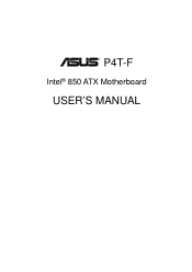 Asus P4T-F User Manual