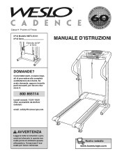 Weslo Cadence 6.0 Treadmill Italian Manual