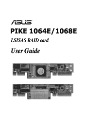 Asus PIKE 1068E PIKE 1064E/1068E LSISAS RAID Card User Guide user's manual